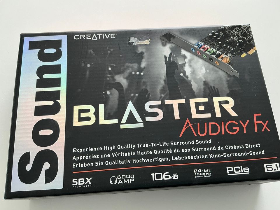 Soundblaster audigy FX uusi äänikortti