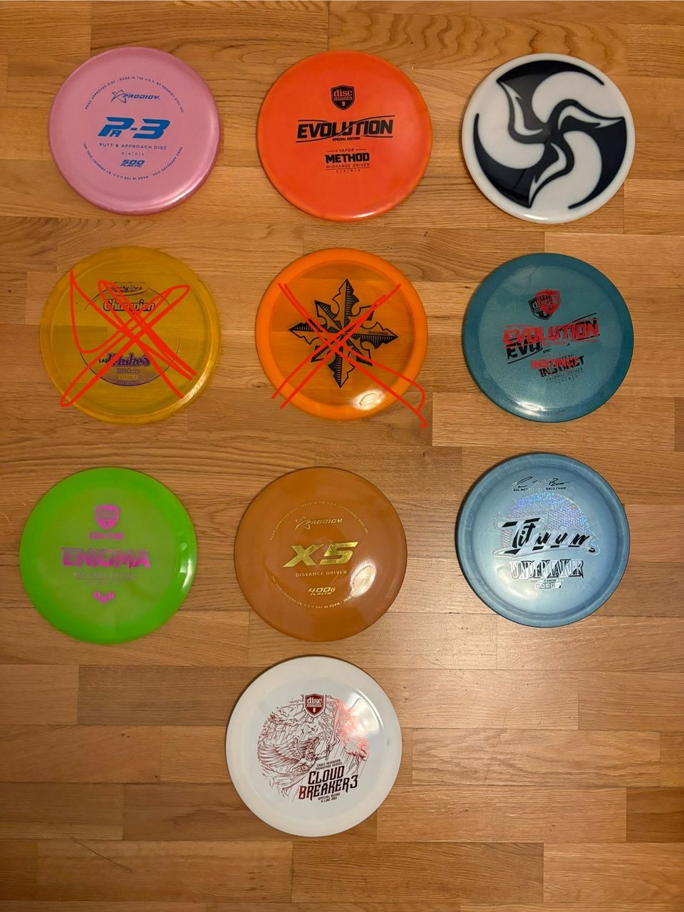 Frisbeegolf kiekot