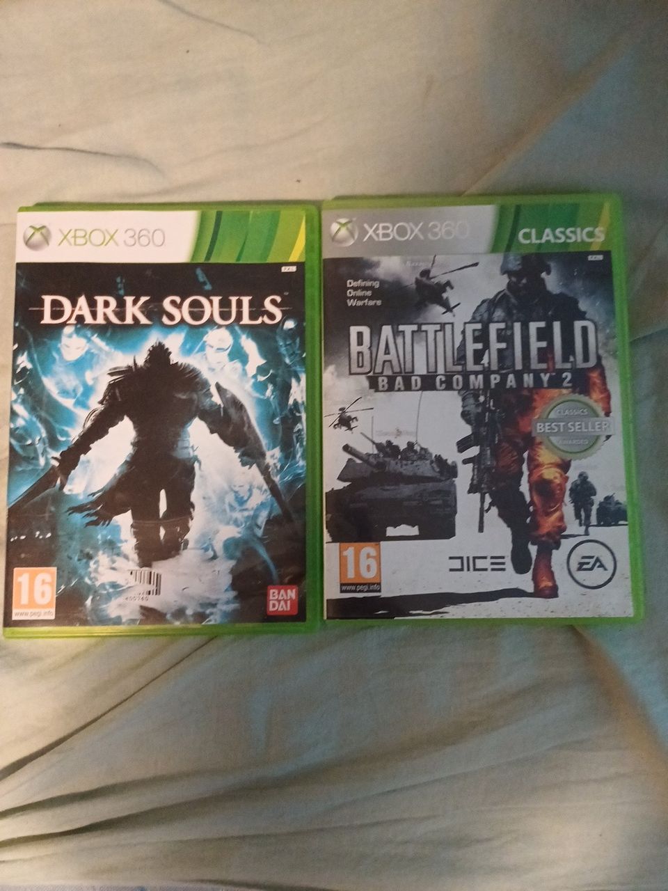 XBOX 360 Dark souls ja Battlefield