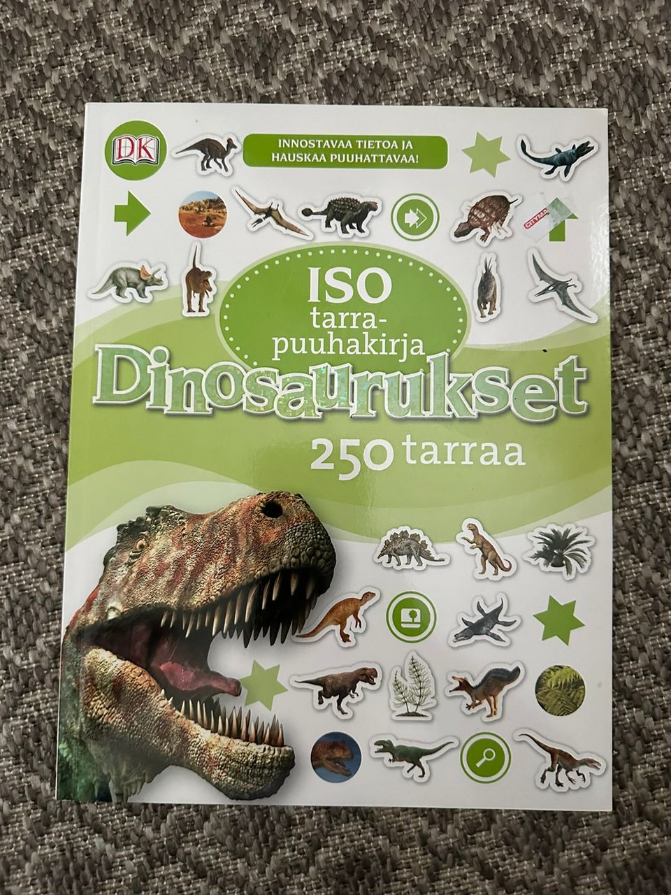 Dinosaurukset tarrapuuhakirja 250 tarraa