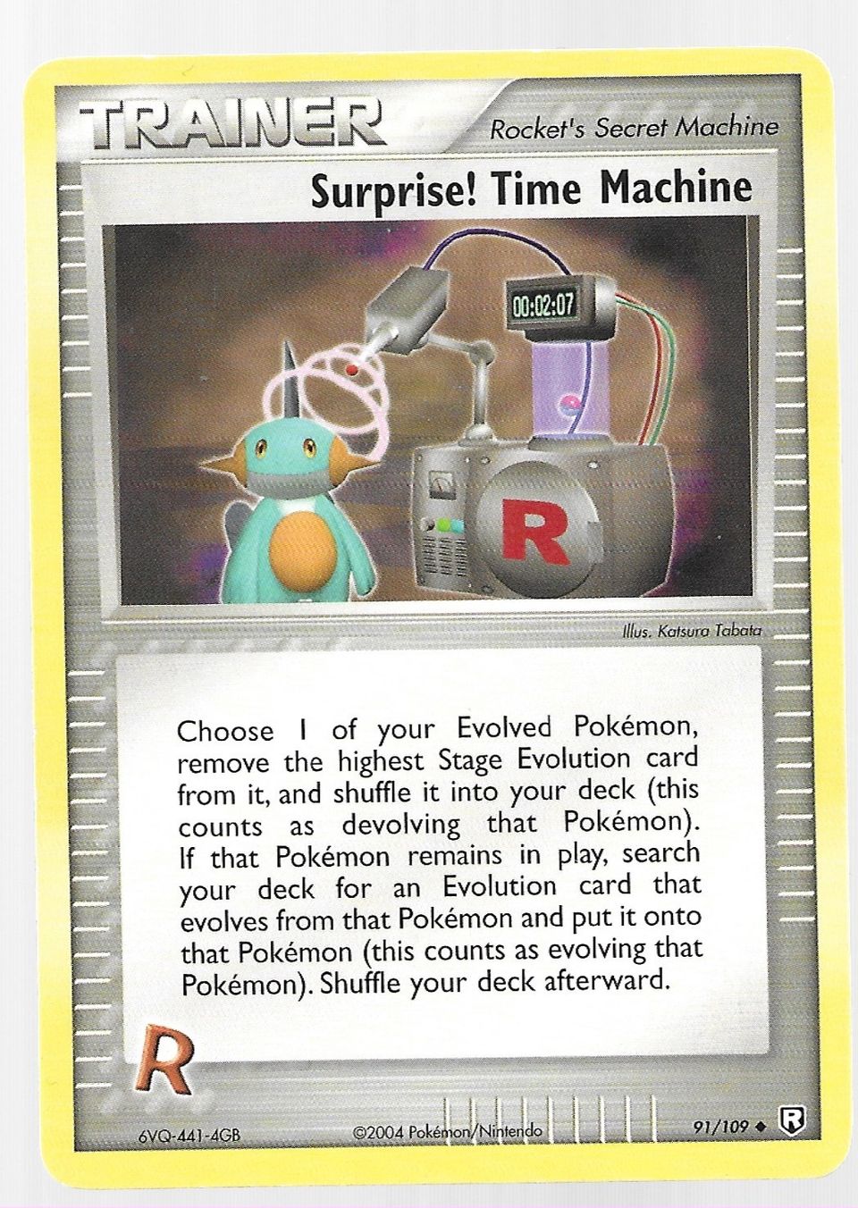 Pokemon Team Rocket Suprise time Machine91/109 2004.