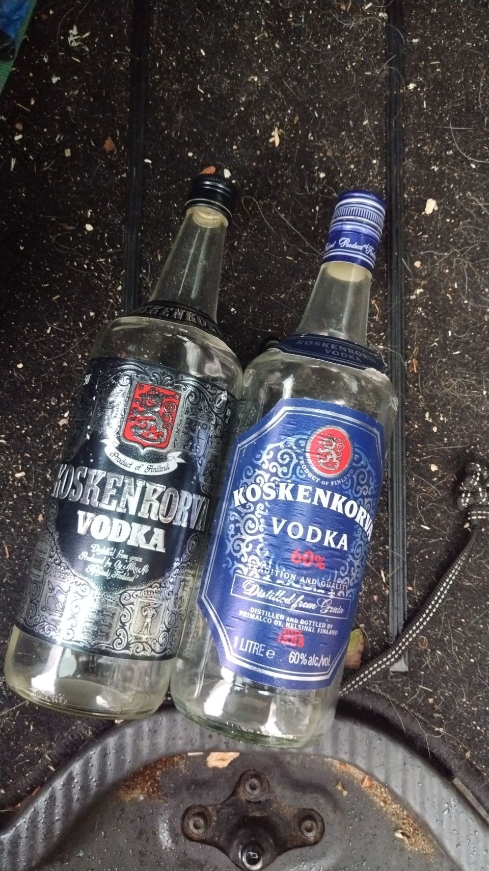 Koskenkorva vodka pullot