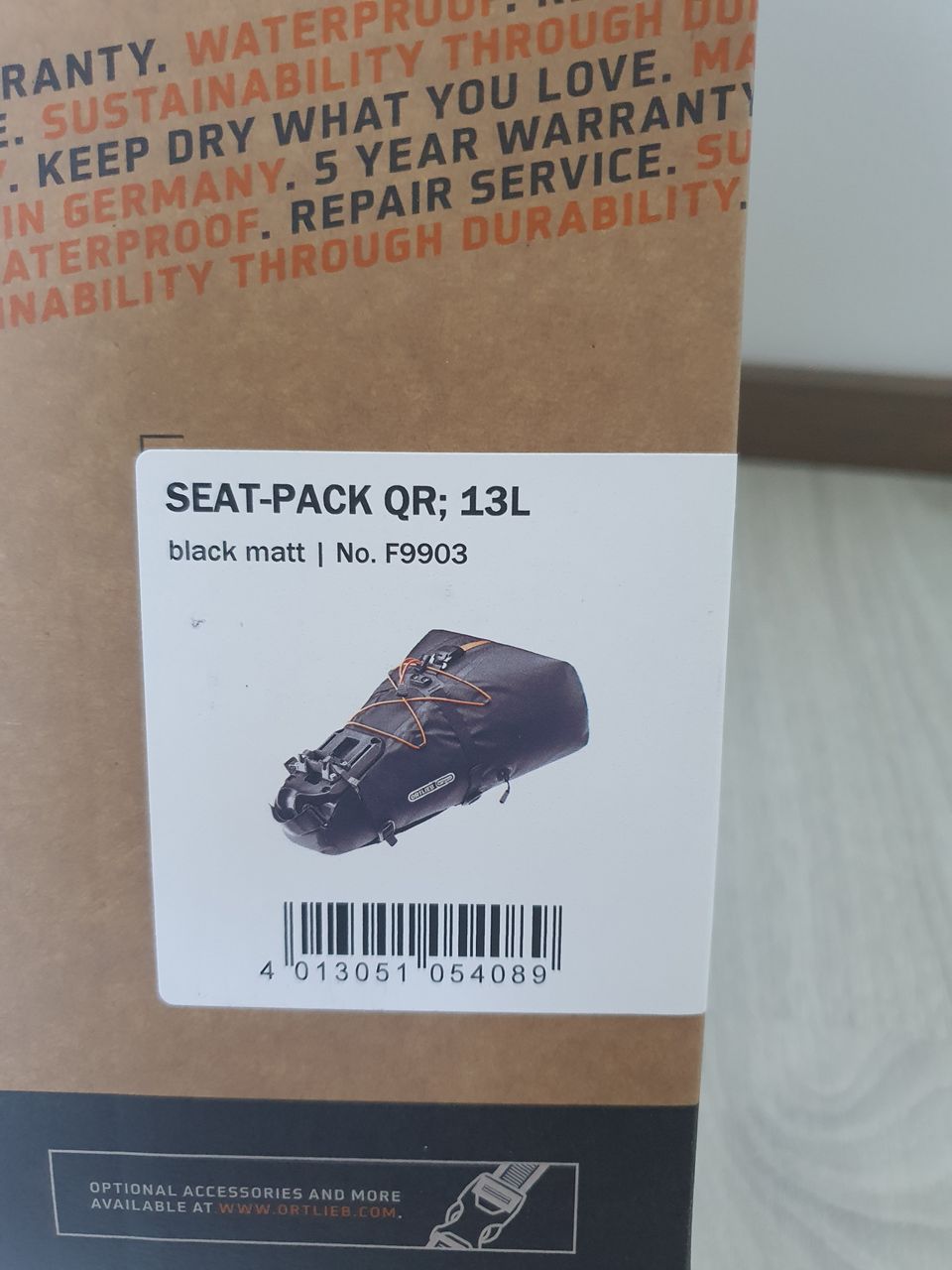 Ortlieb Seat-pack QR 13L satulalaukku