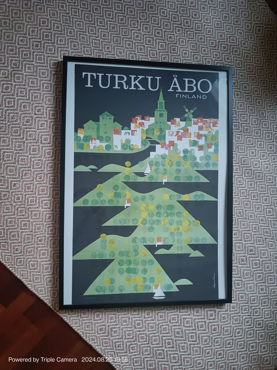 Turku-Åbo by Mykkänen juliste+ kehykset