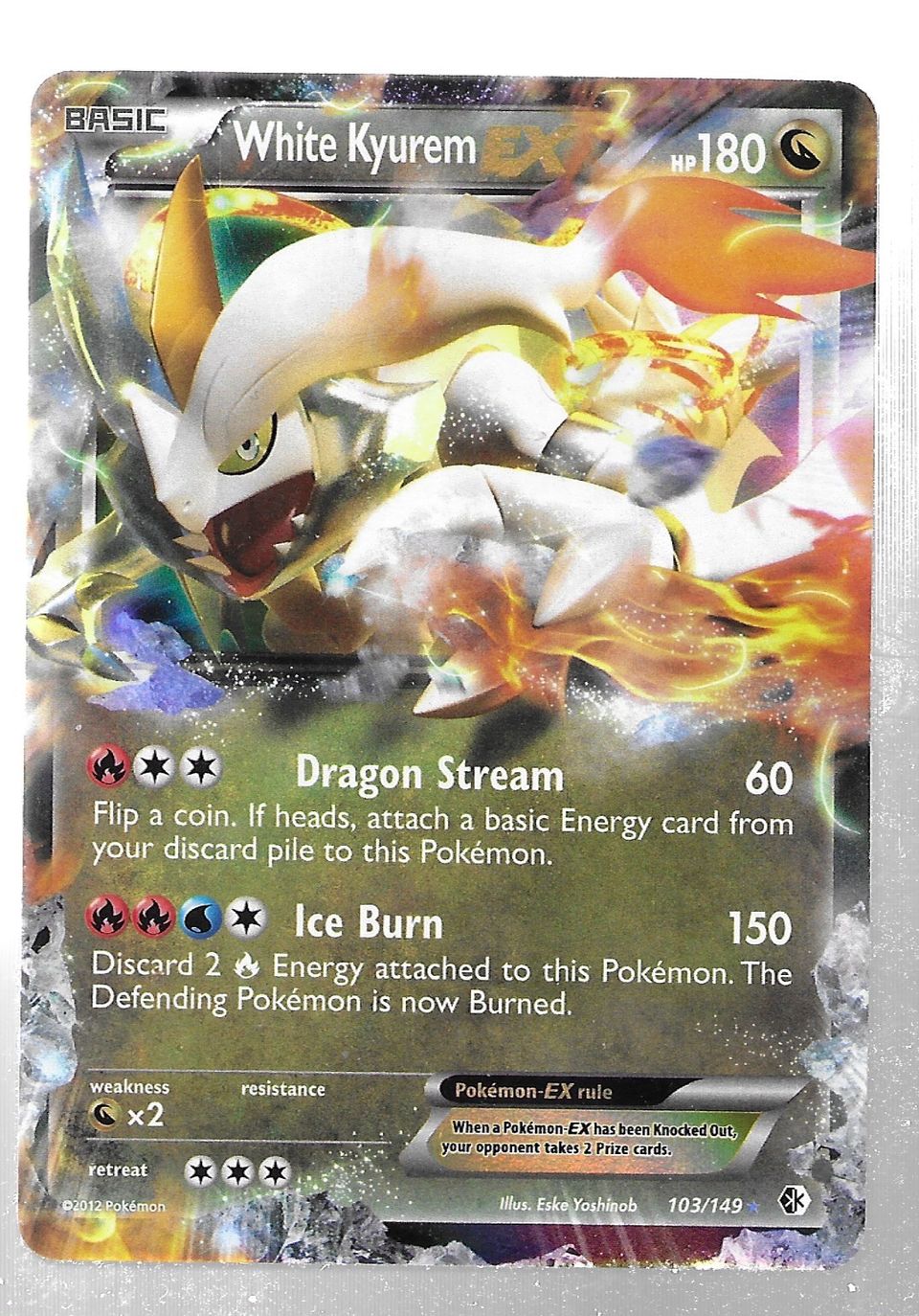 Pokemon White Kyurem 103/149  2012.