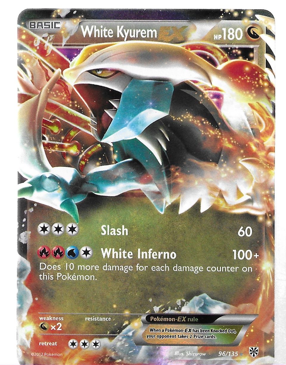 Pokemon White Kyurem 96/135 2012 Holo.