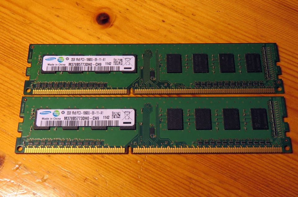 4 GB (2X2GB) DDR3 1333 MHz Samsung