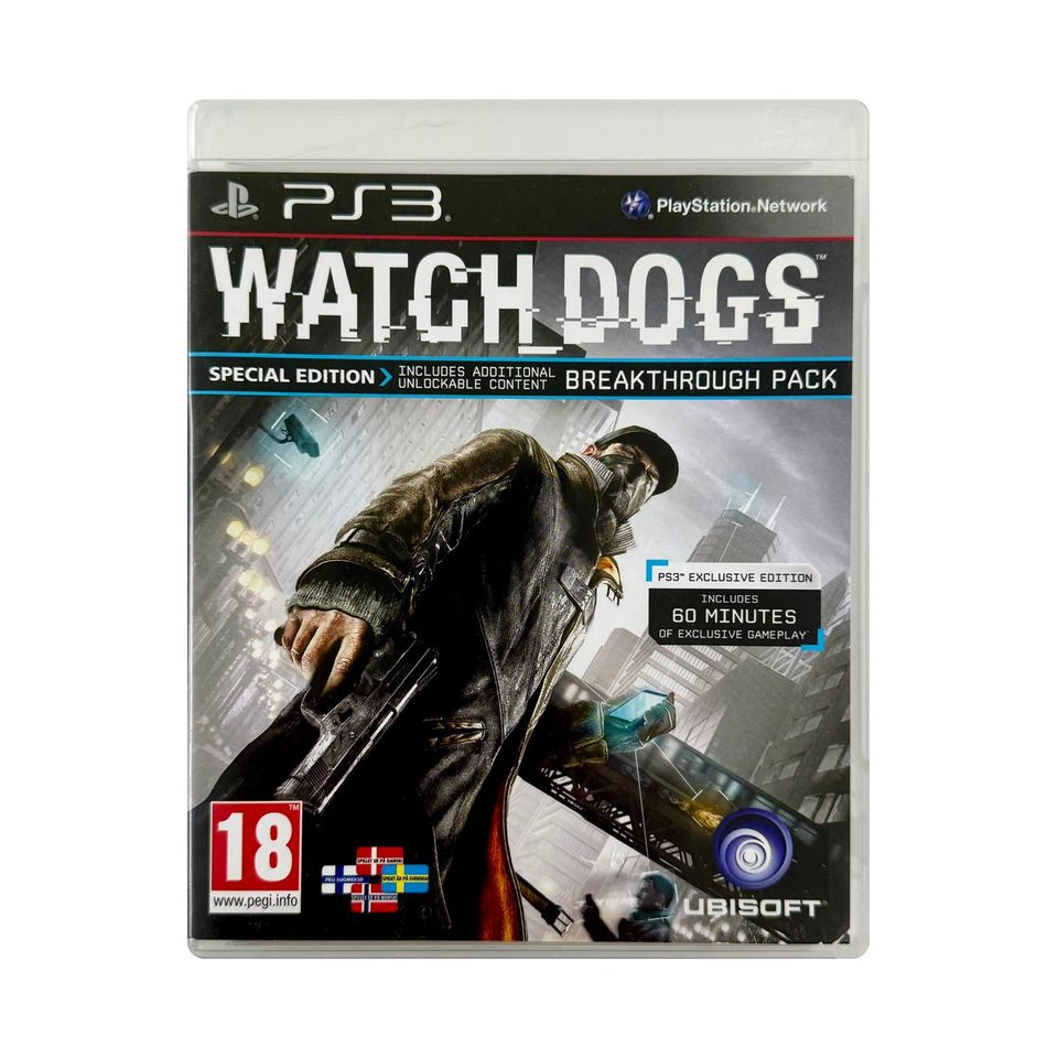 ⭐️🎮 Watch Dogs - Special Edition - PS3 💥+löytyy paljon muita pelejä