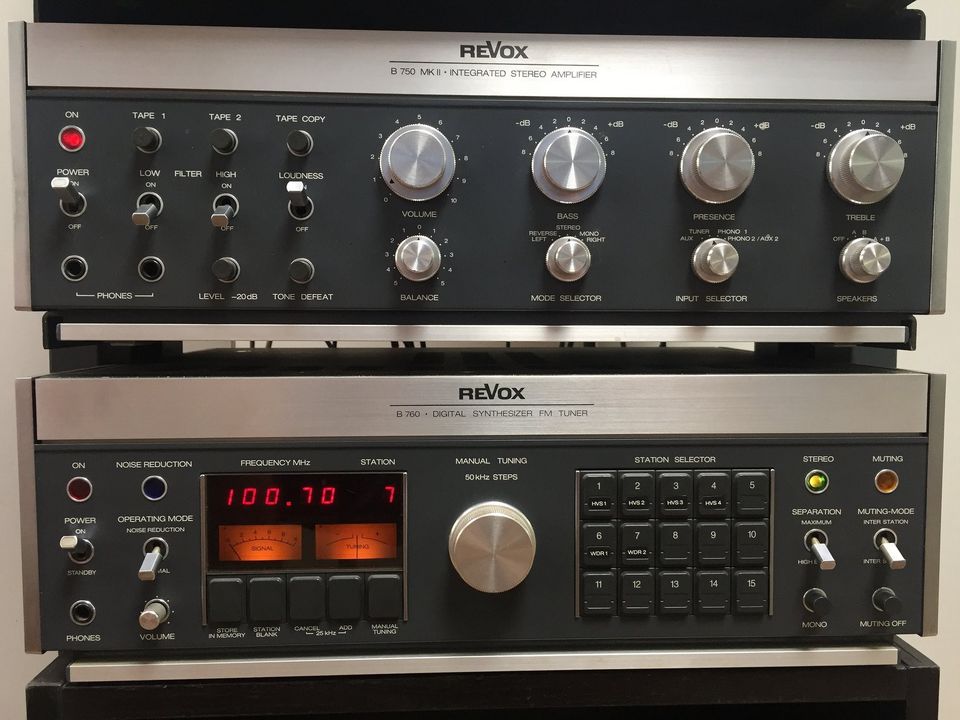 Revox Stereo vahvistin + Revox Tuner