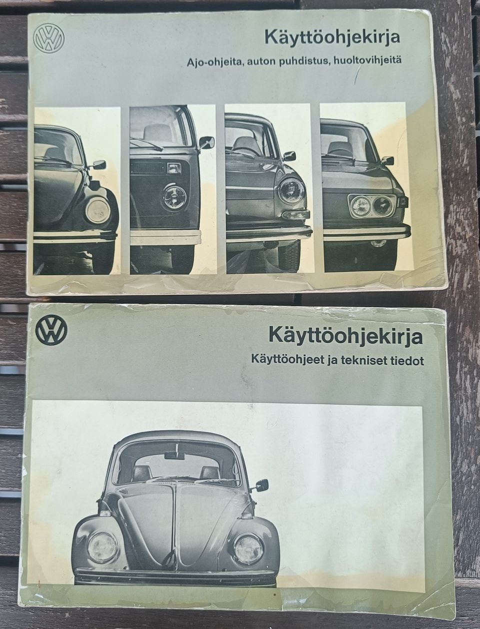 VW käyttöohjekirjat vuosi 1972