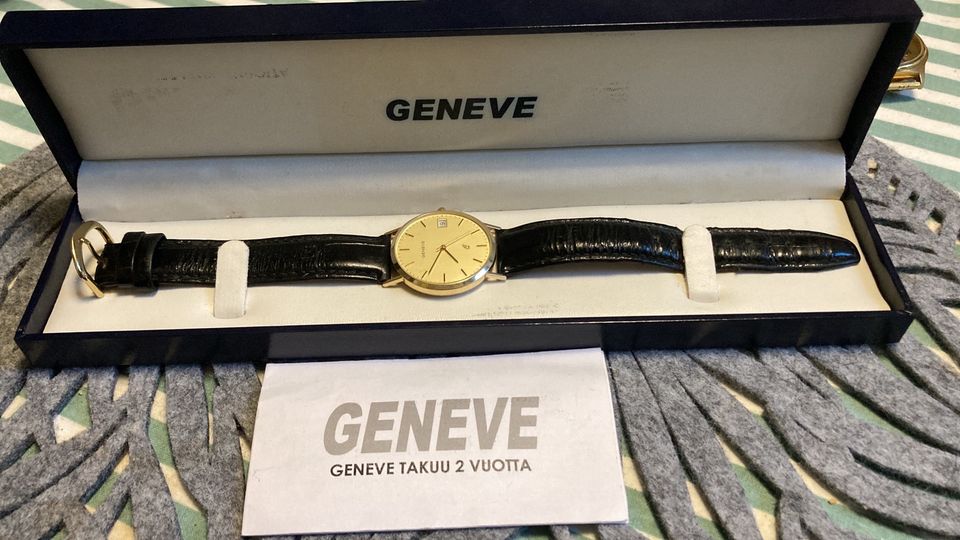 Geneve kultakello 14k 28mm