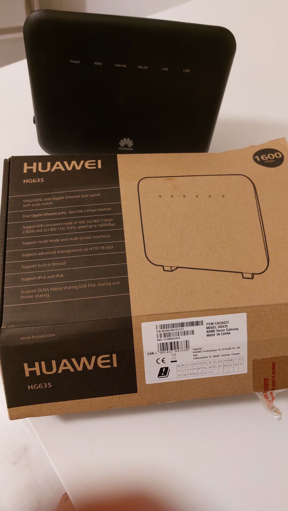 Huawei HG635 modeemi