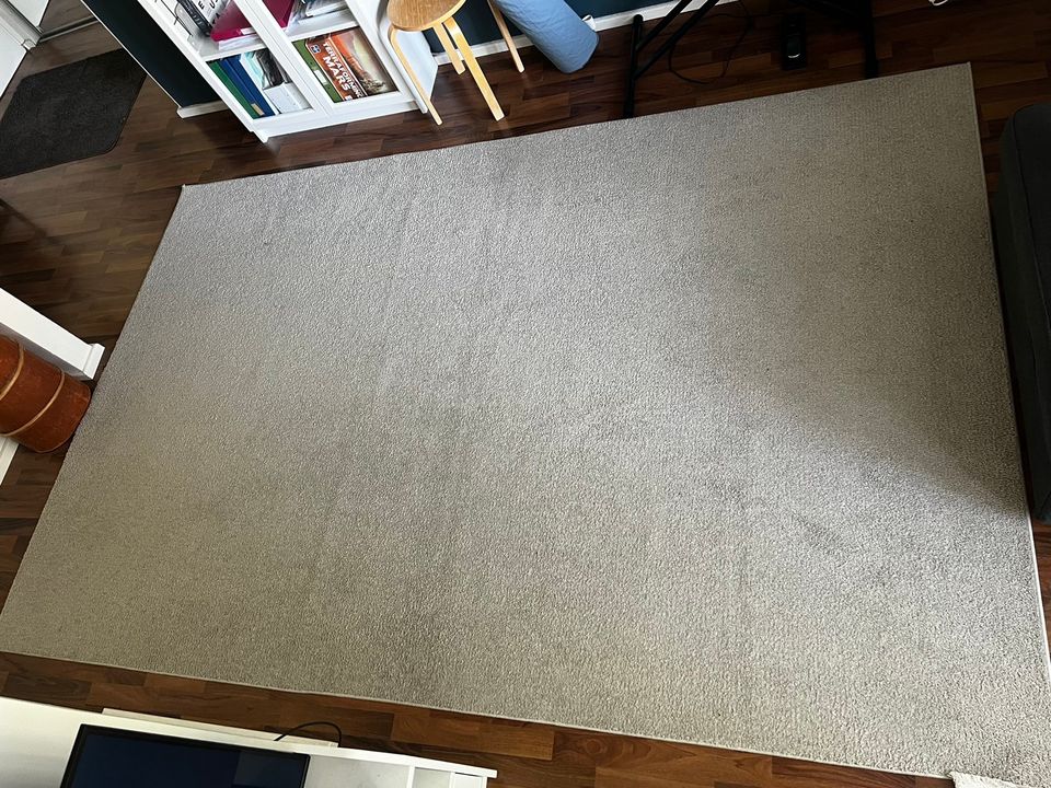 Ikea SPORUP matto, 200x300cm, beige – Hyvässä kunnossa!