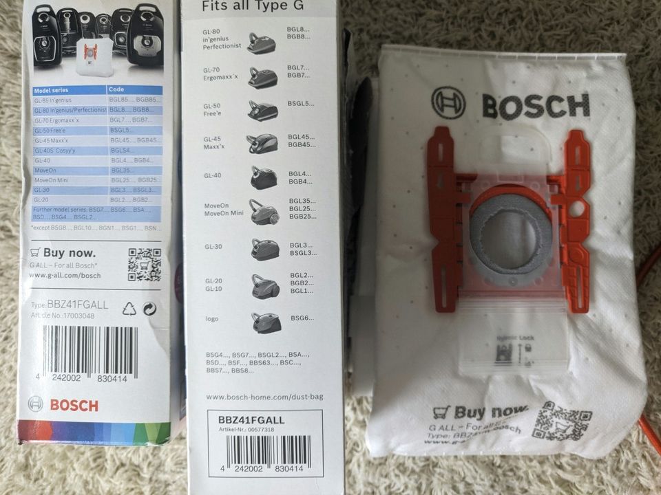 Bosch Type G ALL pölypussit 5kpl