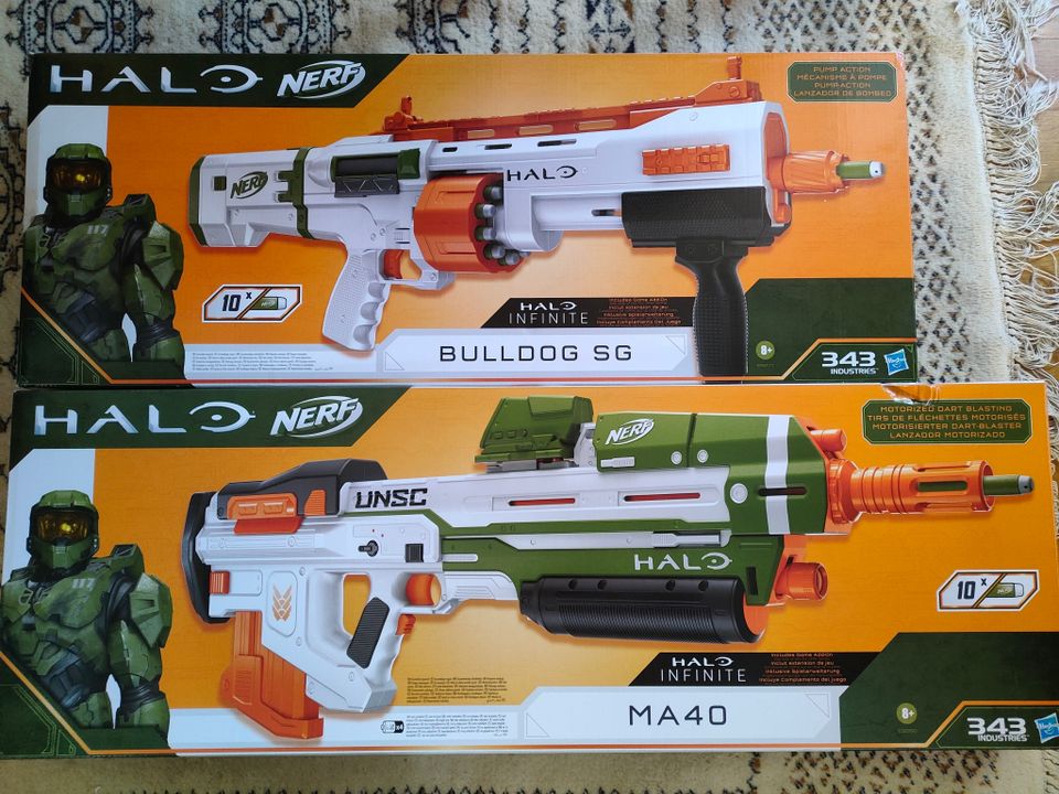 Halo Nerf Bulldog SG ja MA40