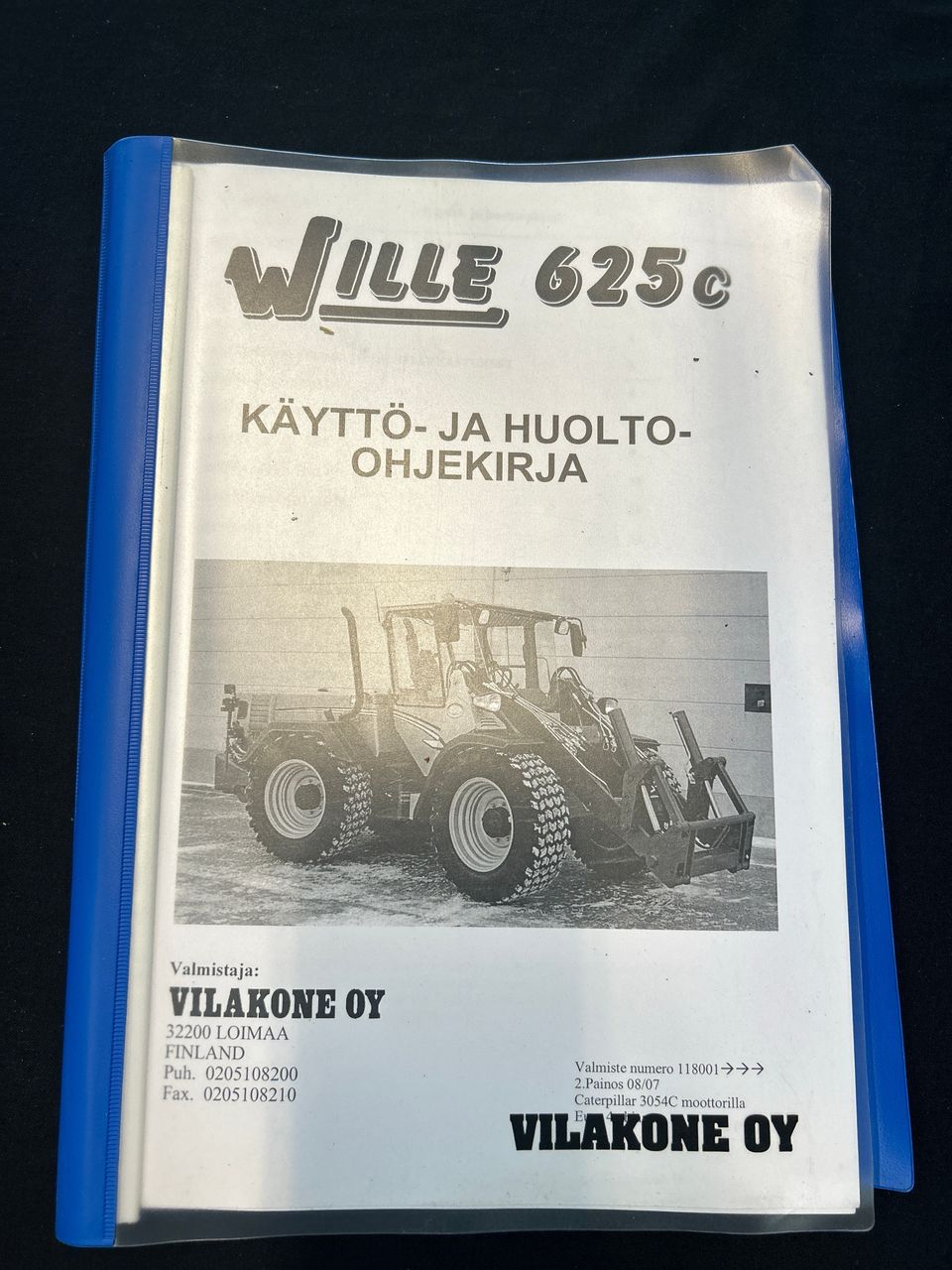 Wille 625C käyttö-ja huolto-ohjekirja