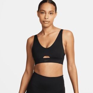 Nike Indy Women's Medium-Support Padded Plunge Cutout Sports Bra W XS