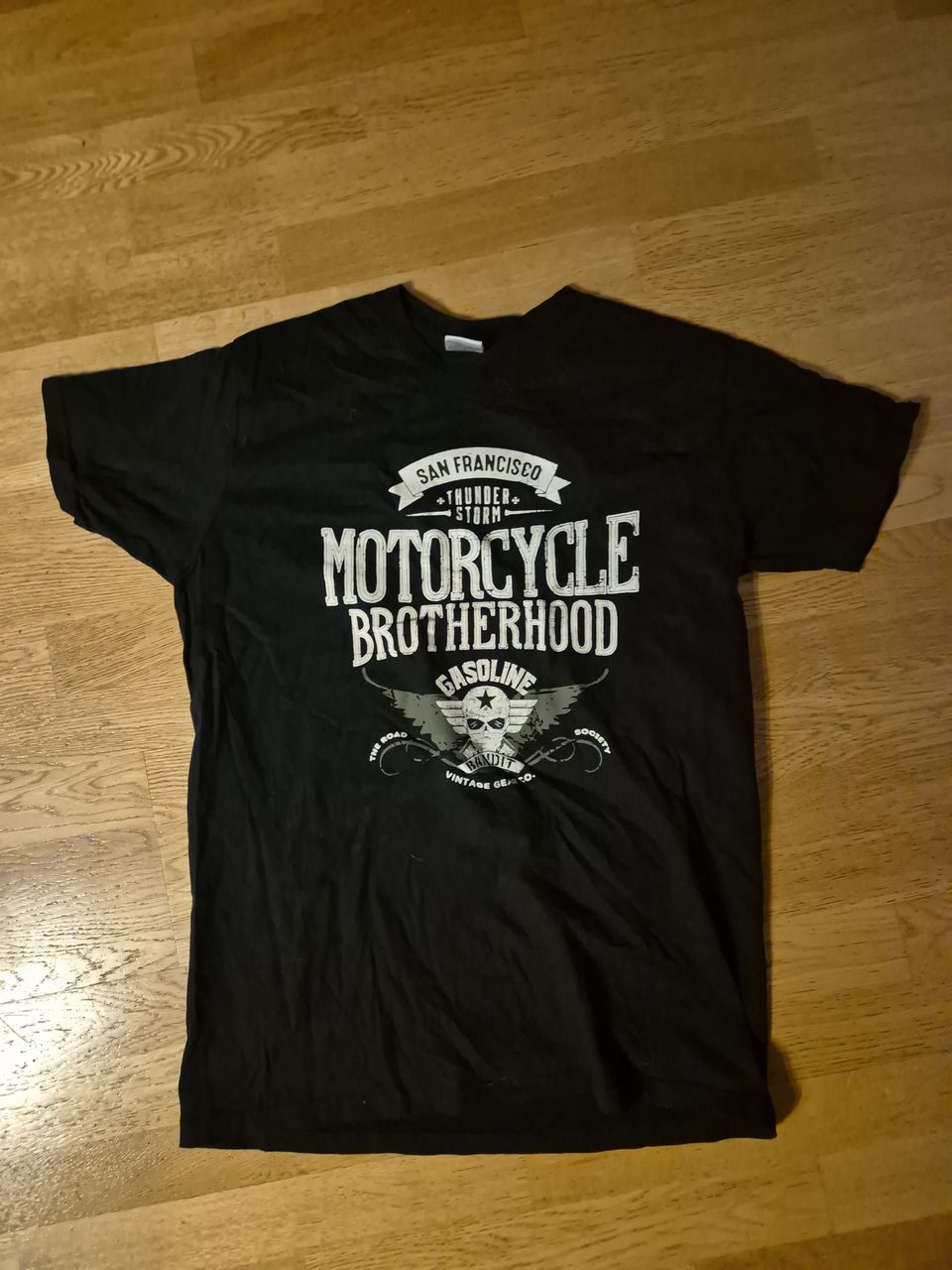 Gasoline Bandit Mororcycle brotherhood t paita #L