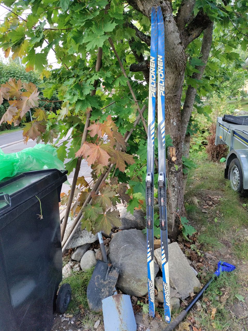 195 cm pitkät miesten Peltonen sukset NNN- siteellä