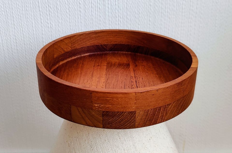 Kjeni Merløse Denmark Teak Kulho 60-luku vintage