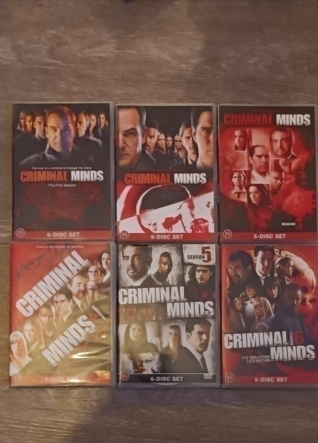 CRIMINAL MINDS DVD-BOXIT KAUDET 1 - 6