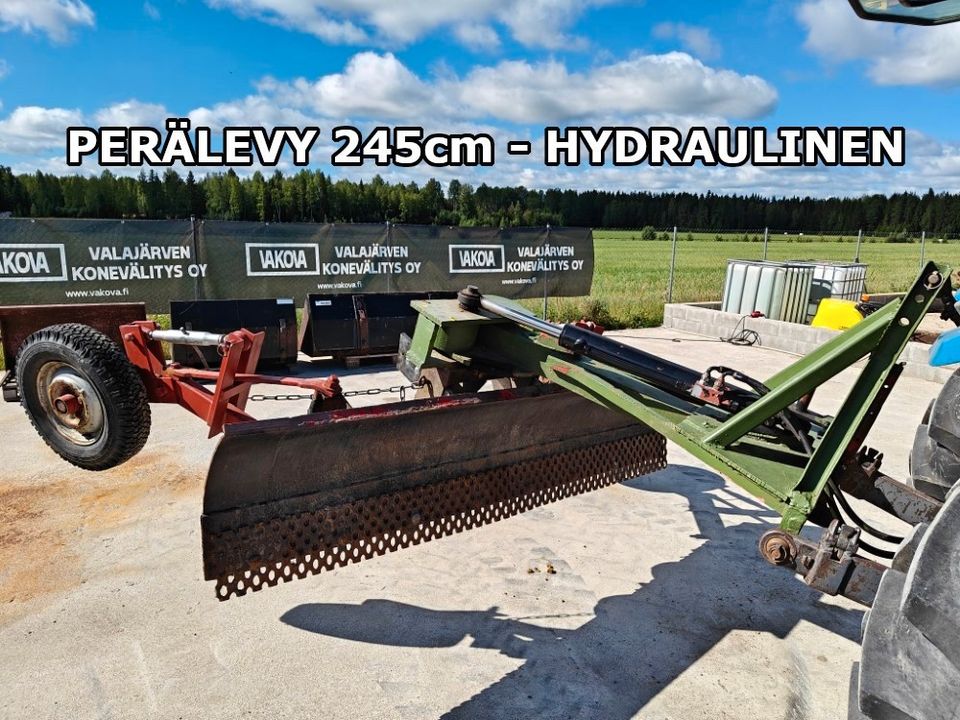 Perälevy 245cm - hydraulinen - VIDEO