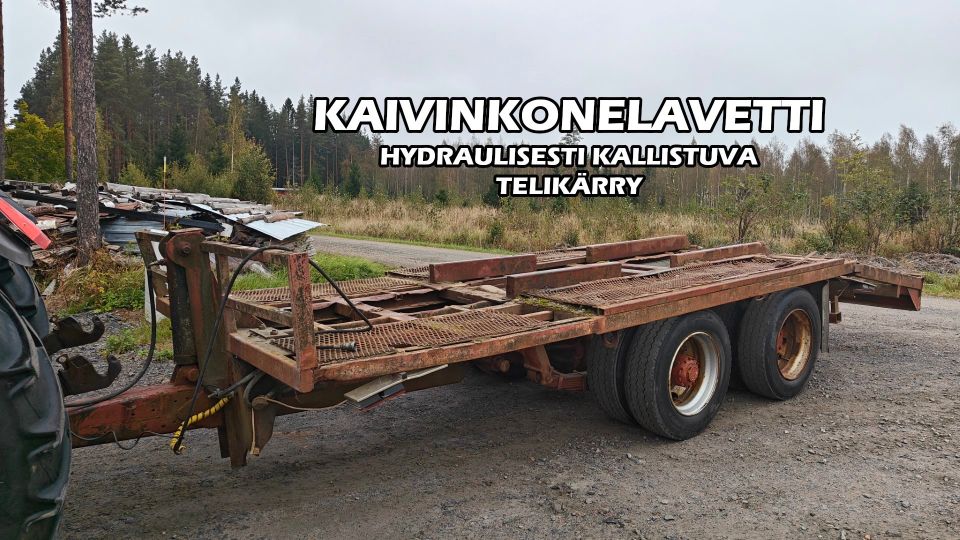 Kaivinkonelavetti - koneenkuljetuslavetti - VIDEO