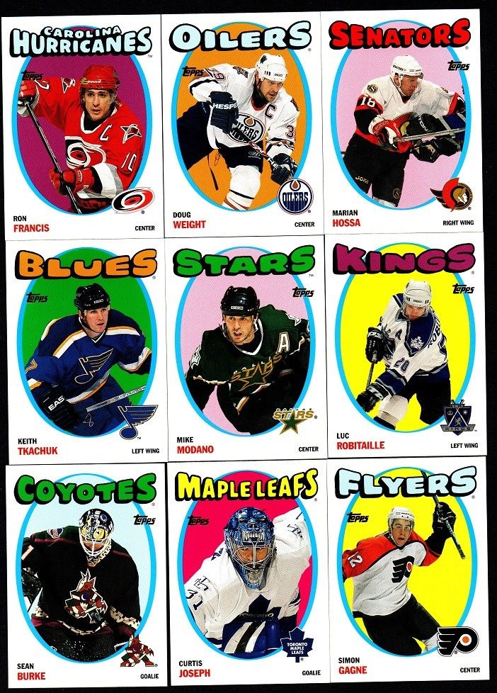 NHL TOPPS 2001 kortteja 31 erilaista