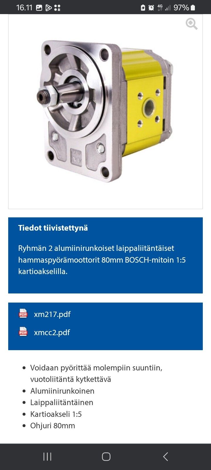 Hydraulimoottori