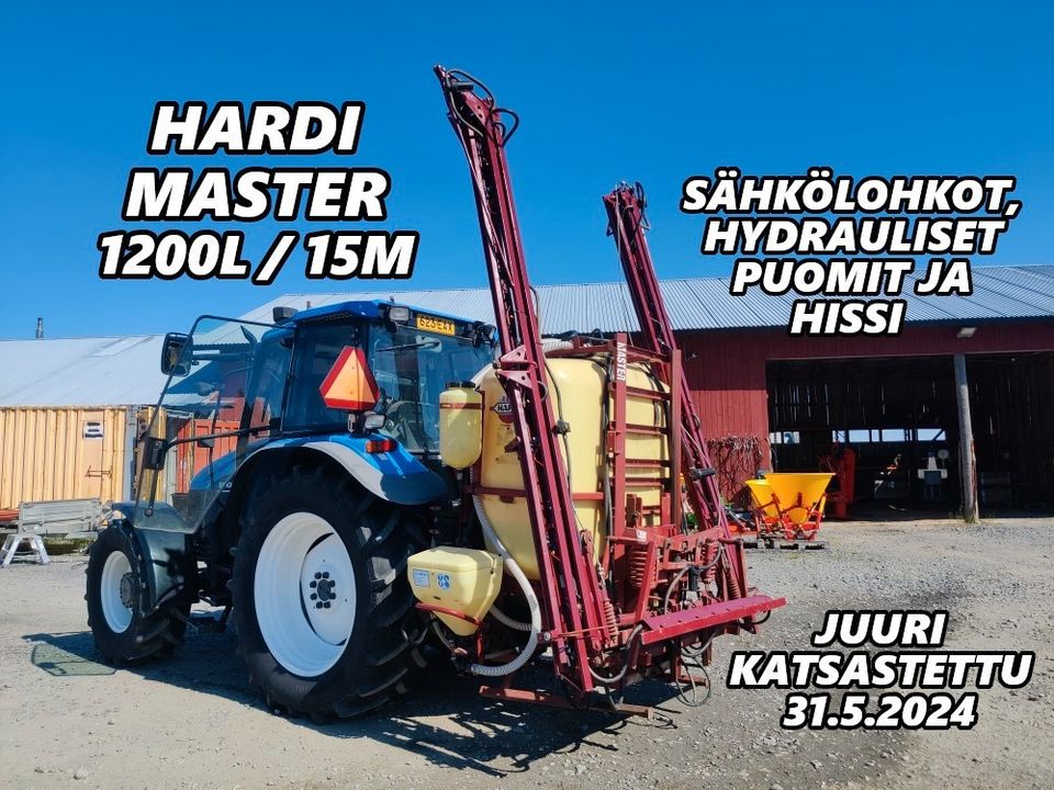 Kasvinsuojeluruisku Hardi Master 1200L 15M - VIDEO