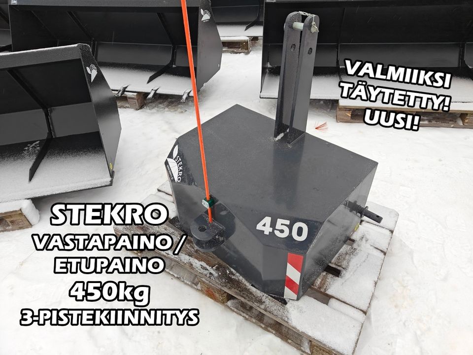 Stekro 450kg VASTAPAINO - ETUPAINO - 3-piste