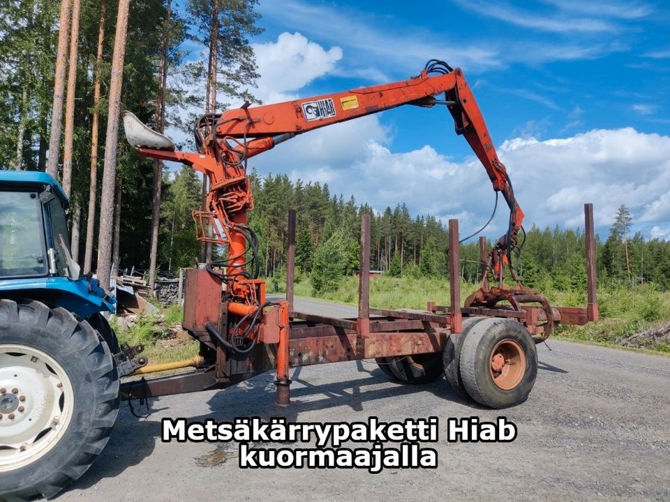 Metsäkärrypaketti Hiab kuormaajalla - KATSO VIDEO