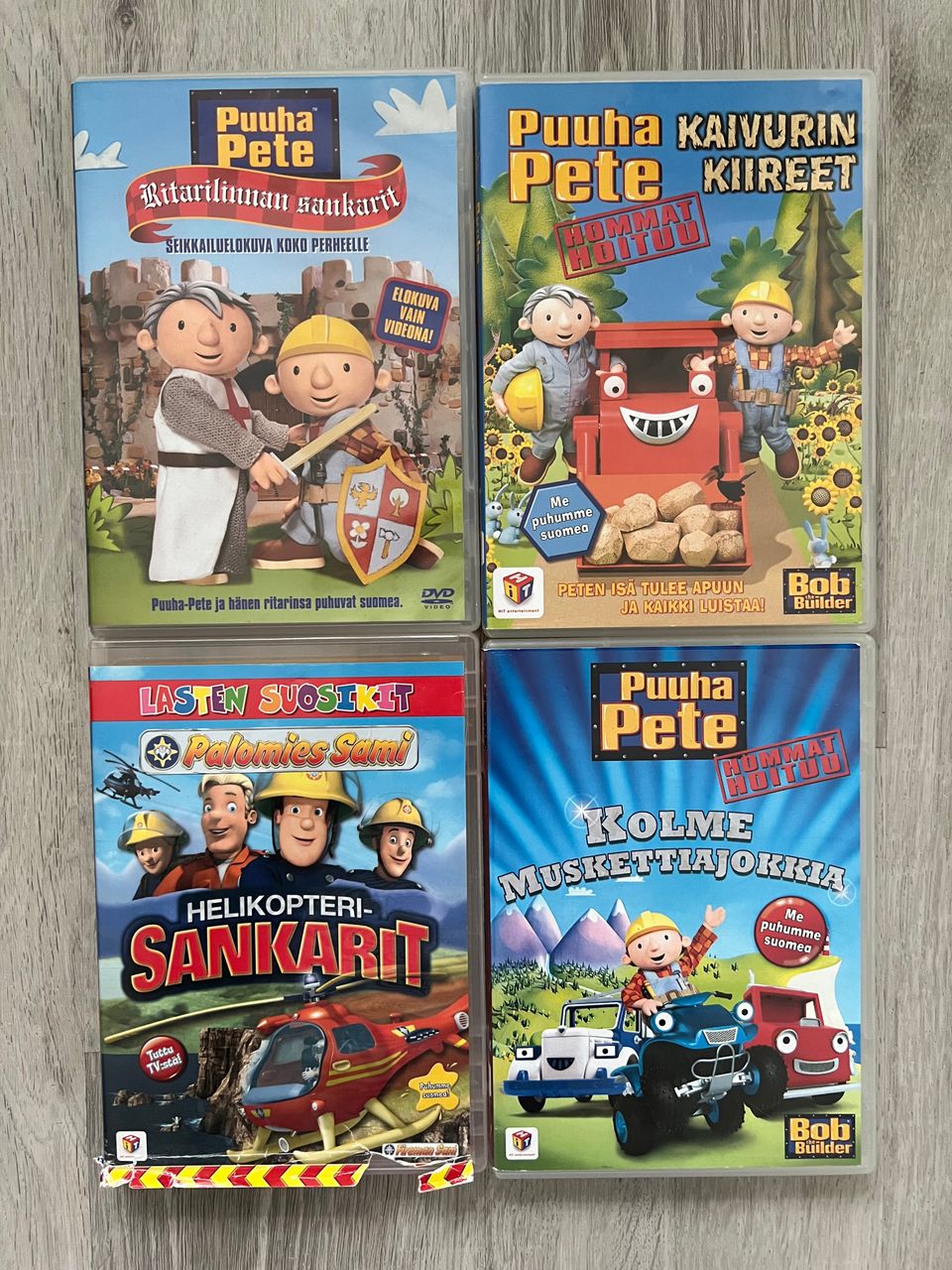 Puuha Pete ja Palomies Sami DVD:t 4kpl