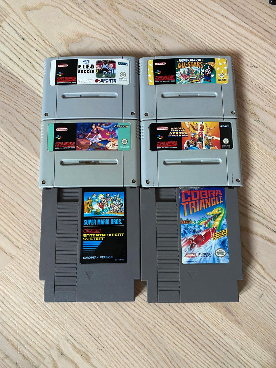 Snes ja Nes-pelejä