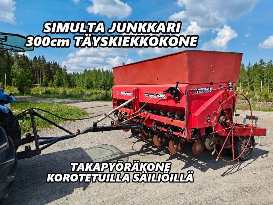 Simulta-Junkkari 300cm täyskiekko kylvölannoitin