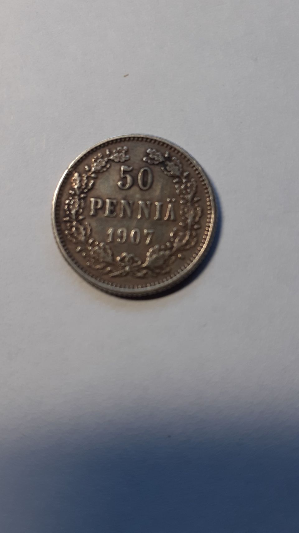 50 p hopeakolikko v. 1907