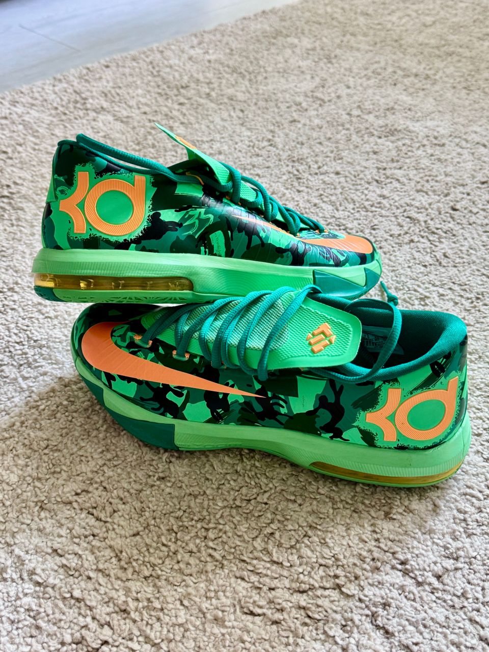 Nike KD 6 ( light lucid green/atomic mango )