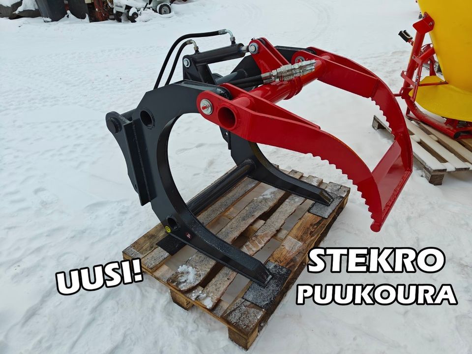 Stekro puukoura - Manitou sovitteella - VIDEO