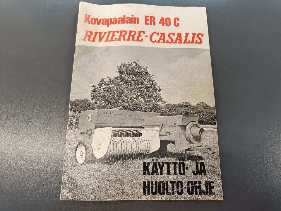 Rivierre Casalis ER40C paalaimen ohjekirja