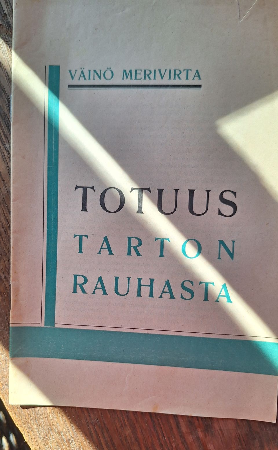 Totuus Tarton rauhasta