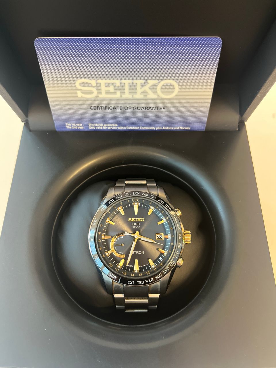 Seiko Astron GPS Solar rannekello