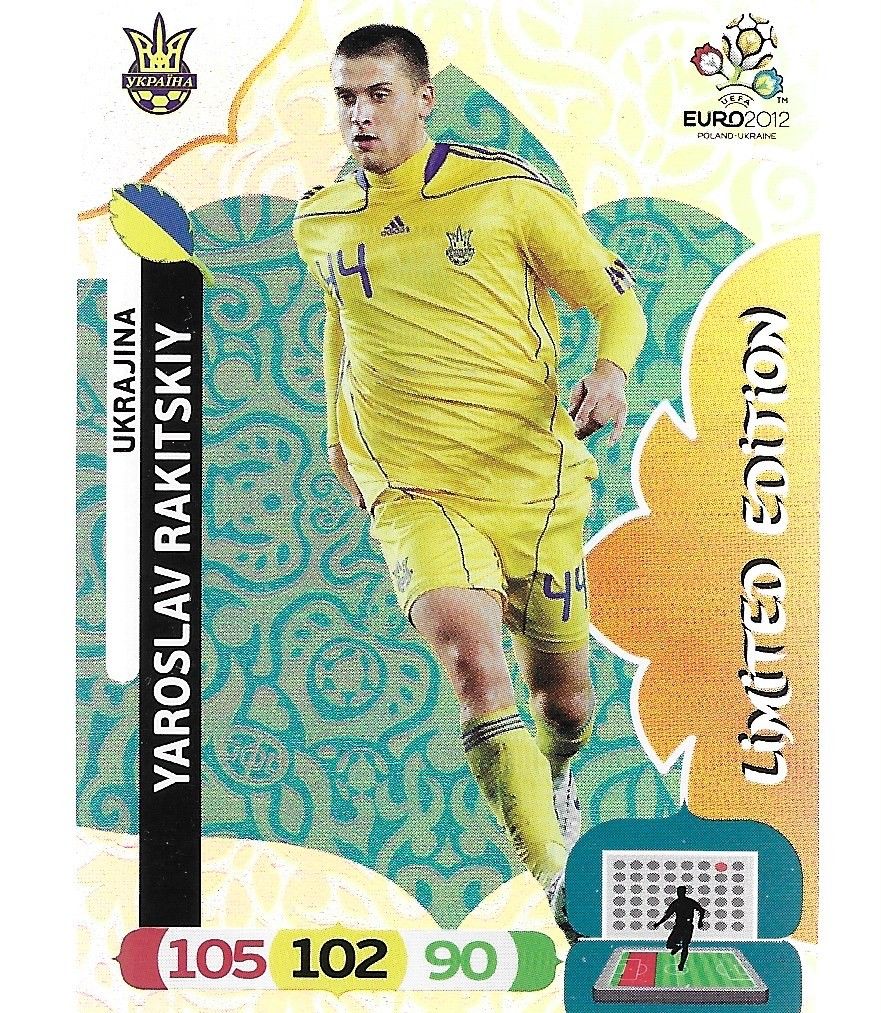 Jalkapallo UEFA 2012 Yaroslav Rakitskiy  Limited Edition.