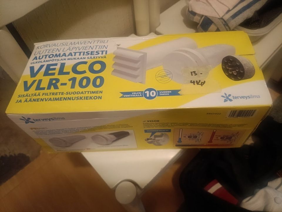 Ilmanvaihto venttiili Velco VLR-100,