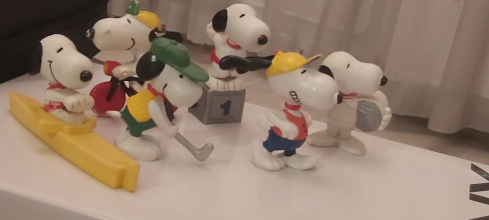 Vintage Snoopy figuurit Urheilu 6 kpl