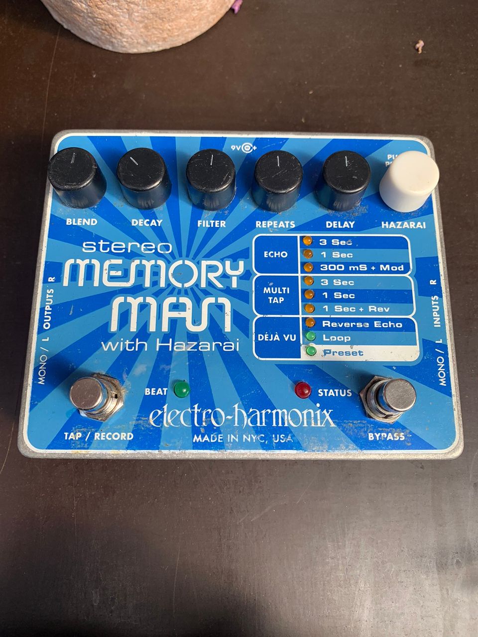 Stereo memory man whit hazarai electro-harmonix