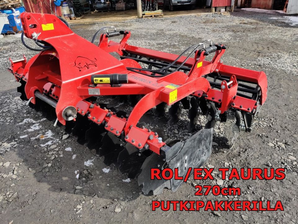 Rol/Ex TAURUS 270cm muokkari - PUTKIPAKKERILLA