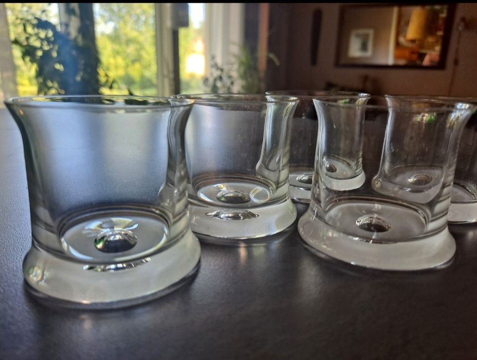 Iittala Kapteenin lasiston snapsilasit