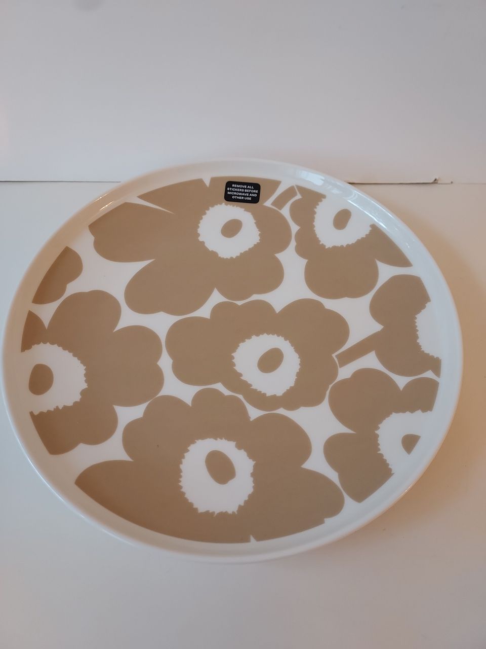 Marimekko Unikko lautanen beige 25cm