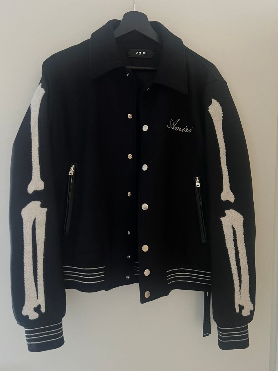 AMIRI BOMBER BONE JACKET Size 46