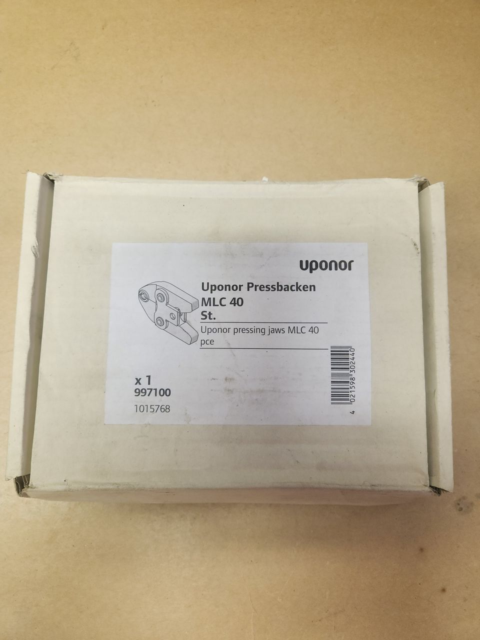 Uponor puristuspää/puristusleuka U40